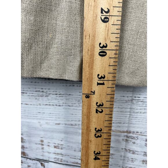 Jennifer Moore 100% Linen Blazer Jacket 12 Tan Neutral Minimalist Coastal Career - Picture 3 of 6